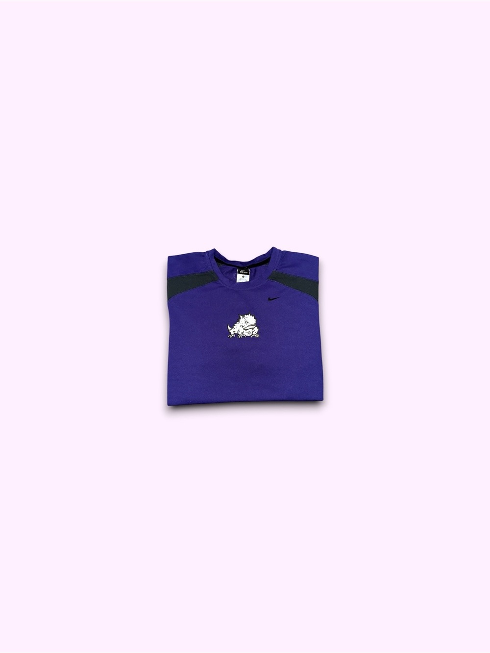 TCU Texas Christian University horned frogs NCAA Nike dri-fit shirt purple large